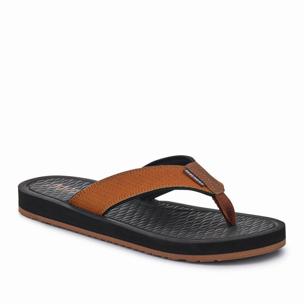 Flip Flops With Fabric Toe Post Tantric - Copano Flip-Flops - SKE41055 / 326 648 - Brown