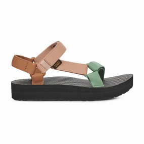 Teva Midform Universal Ladies Clay Multi Vegan Touch Fastening Sandals Comfort Sandals With Arch Support