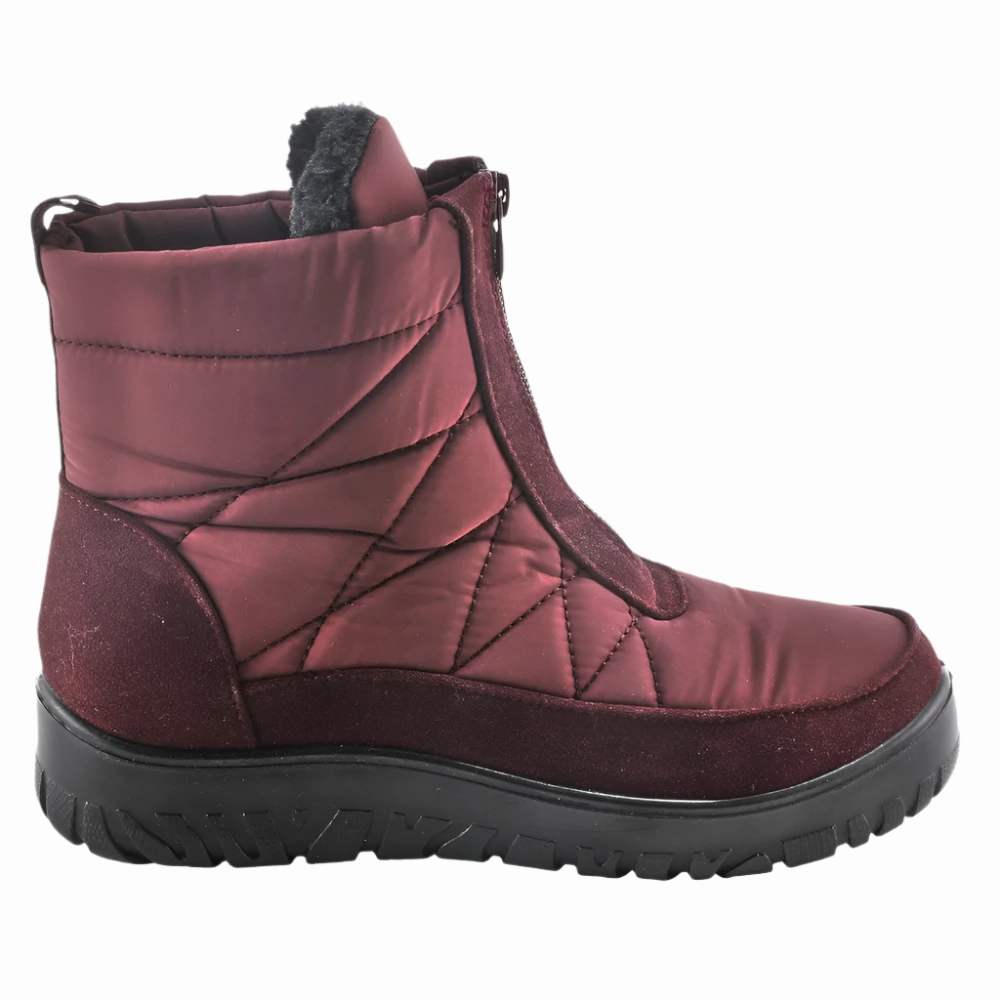 Spring Step Women's Lakeeffect Mid Calf Waterproof Boot Burgundy Canadian Winter Snow Boots