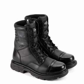 Vintage Military Combat Boots Thorogood 834-6888 Unisex GEN-flex2 Series 8" Side-Zip Non-Safety Toe Tactical Jump Boot