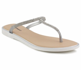 Sr Flip-flop B804050 Womens Toe Post Sandals in Silver