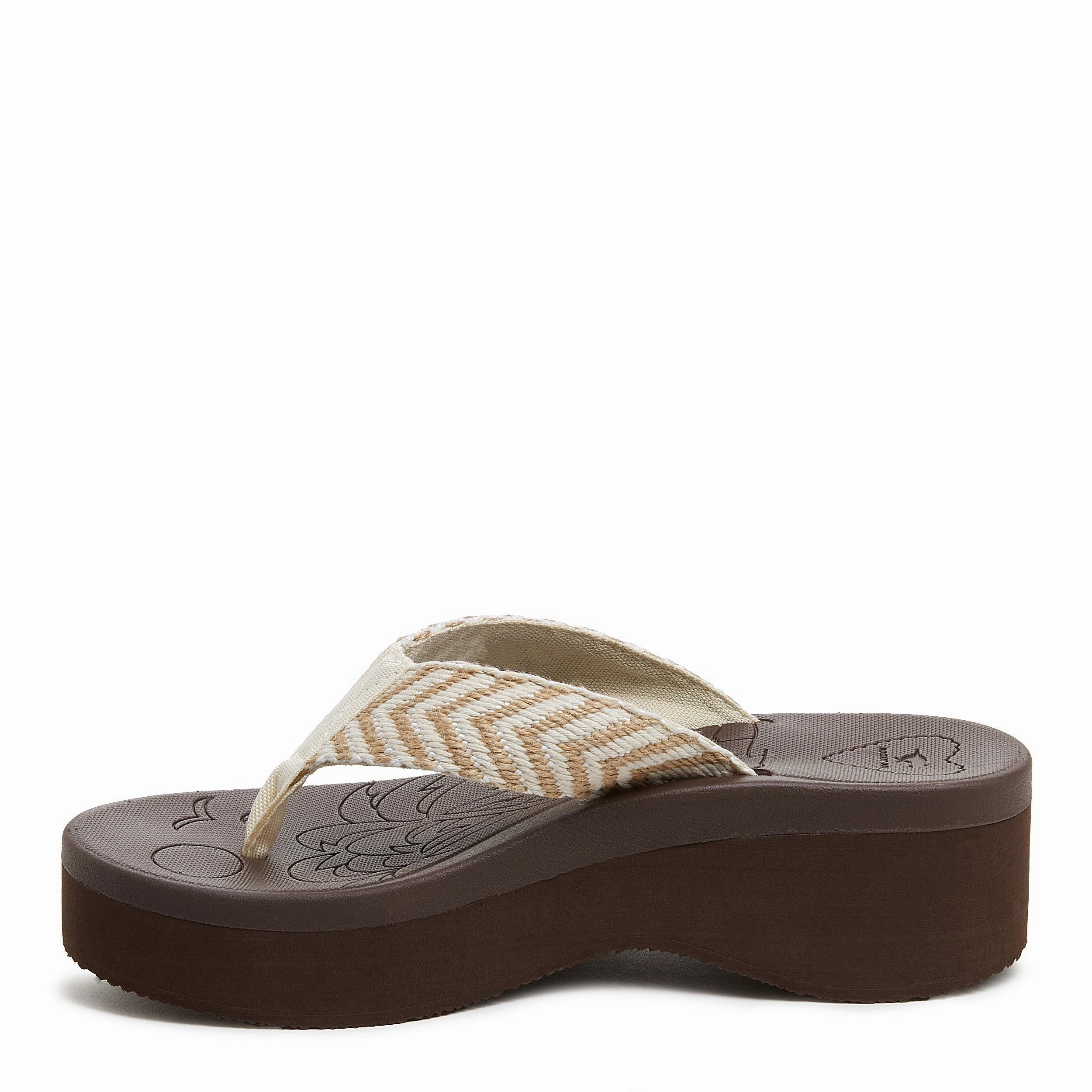 Bath Flip Flops Tizzy Natural Platform Flip-Flops