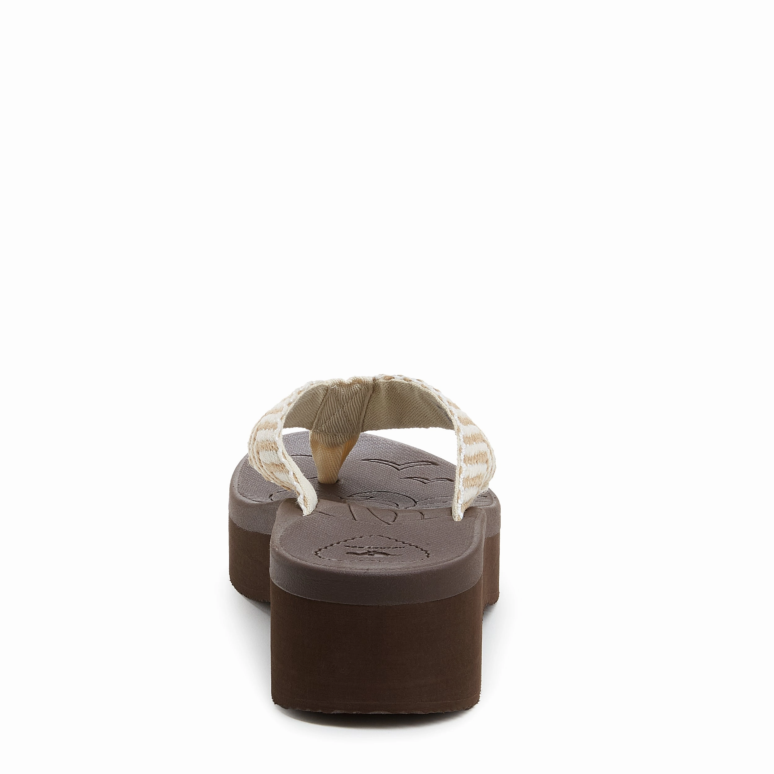 Tizzy Natural Platform Flip-Flops Mixit Flip Flops