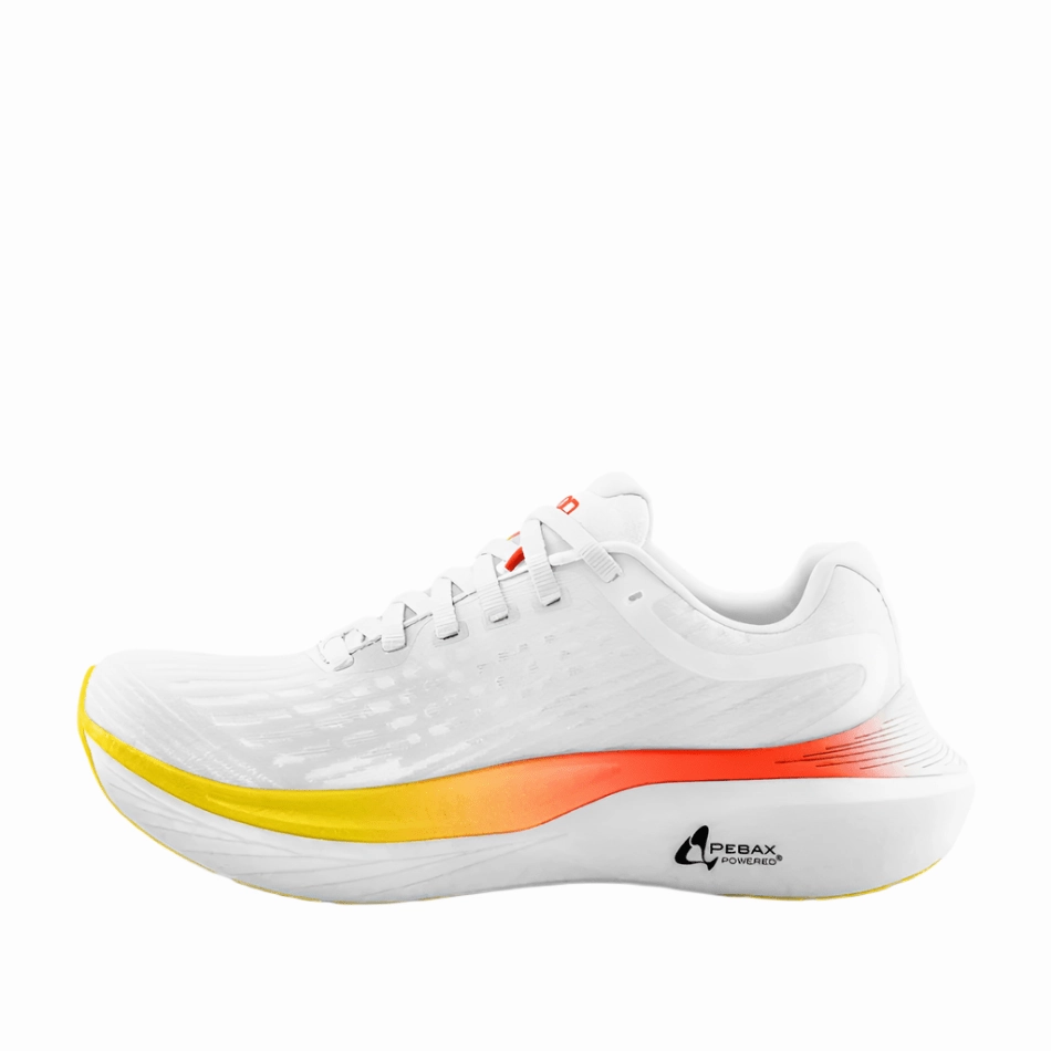 Topo Men's Specter 2 Running Shoes in White/Sunset SS25 Cross Training Shoes Definition