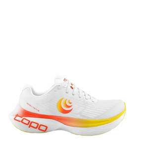 Topo Men's Specter 2 Running Shoes in White/Sunset SS25 511 Trainer Shoes