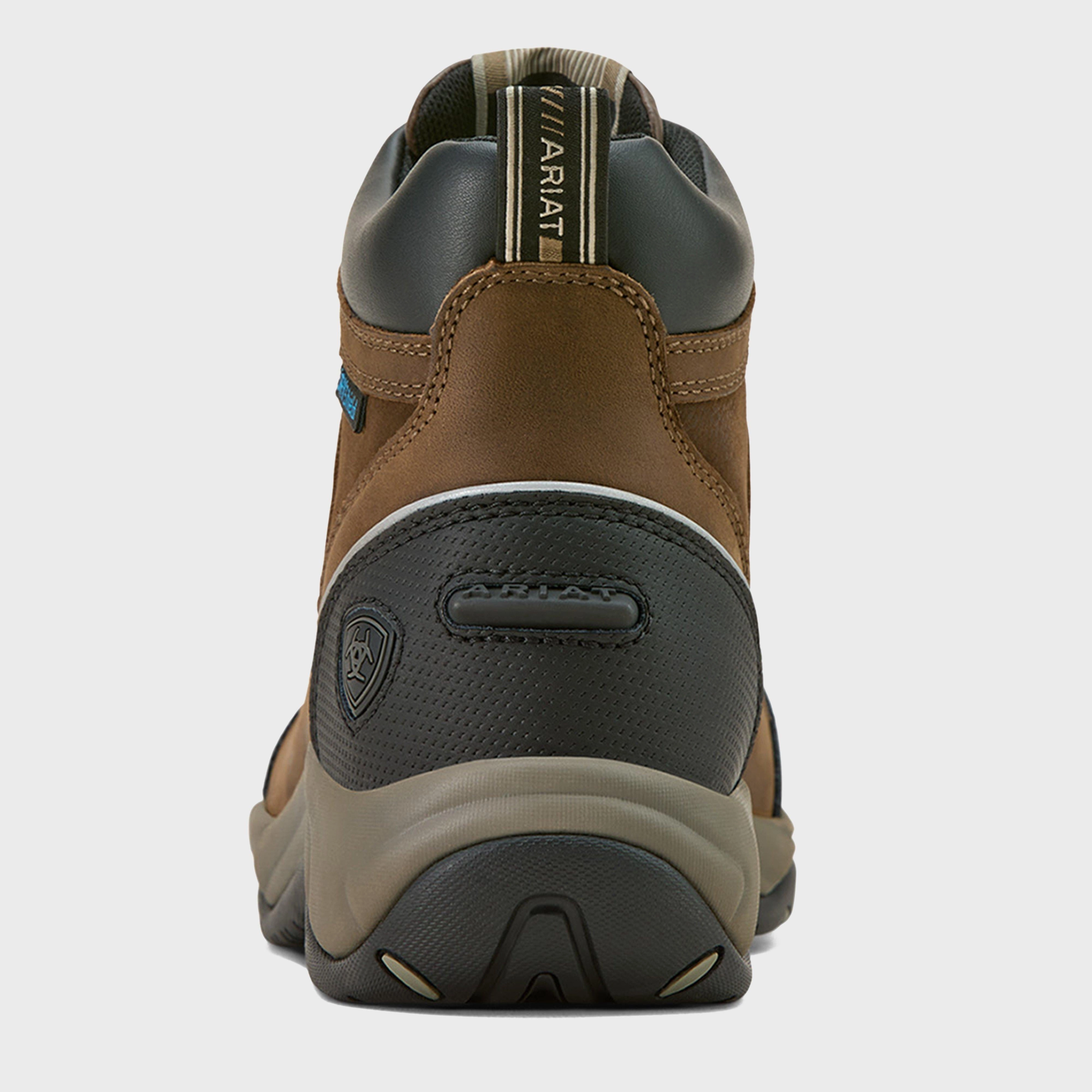 Womens Terrain II Zip Waterproof Boots Dark Brown Cheap Waterproof Hiking Shoes