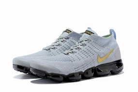 Create Nike Shoe Nike Air Vapormax Flyknit 2 Grey Gold Shoes Sneakers Men Sale Size US 7, 8, 8.5, 9, 10, 11