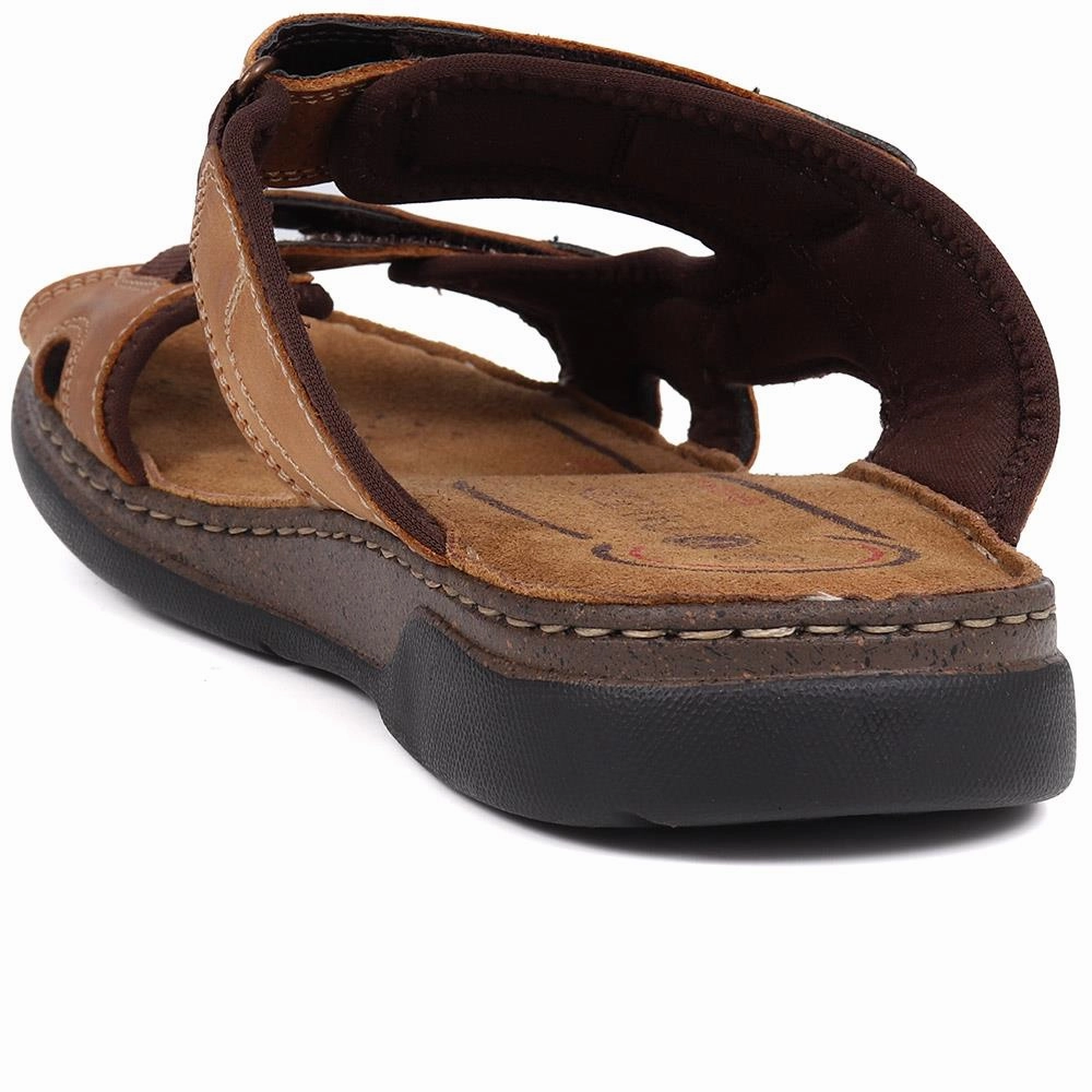 Haflinger Sandals Touch-Fasten Mule Sandals - TEJ39019 / 325 208 - Tan