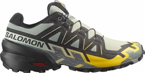 Hiking In Trail Shoes Salomon Speedcross 6 Mens Trail Running Shoes - Green