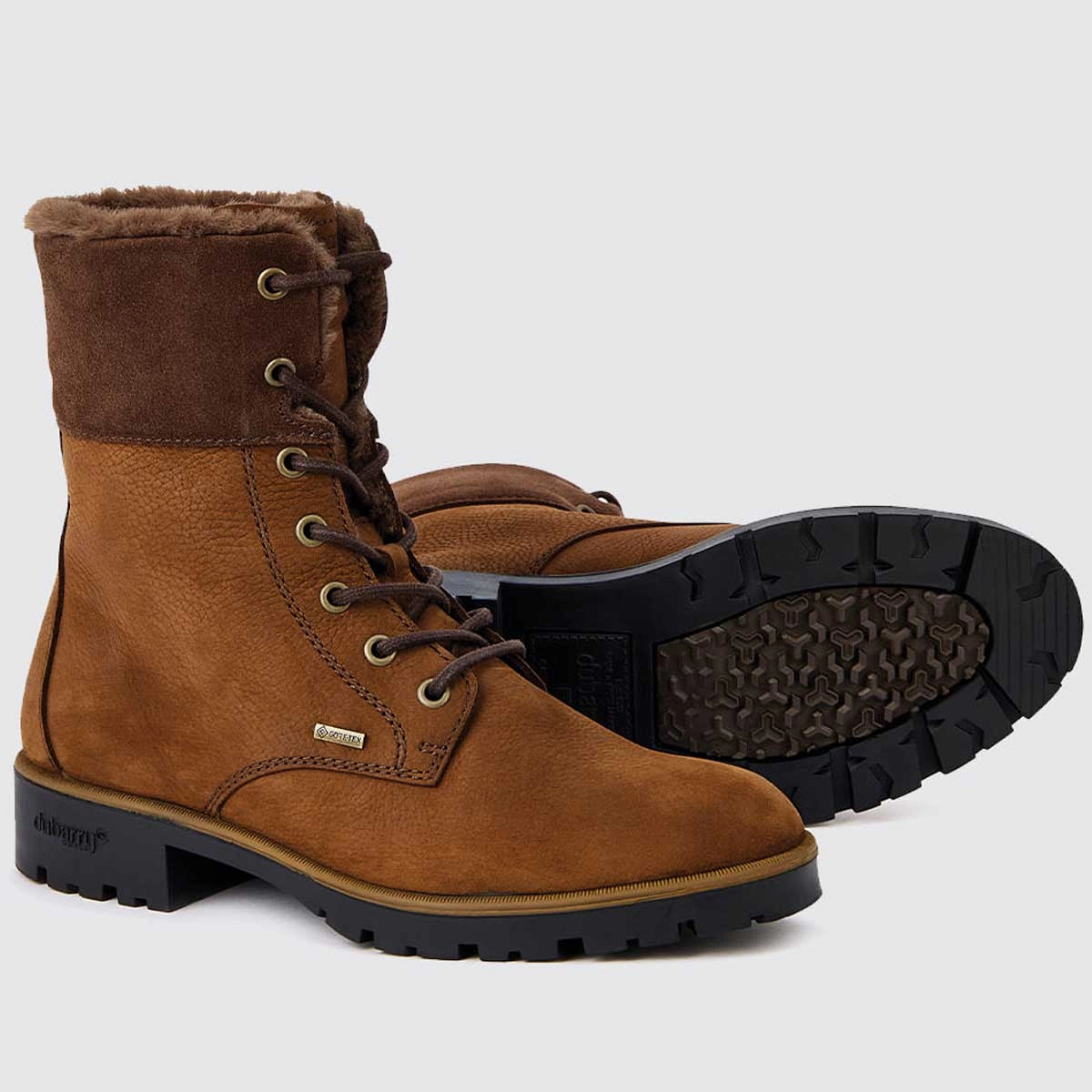 DUBARRY Glengarriff Ankle Boots - Womens - Walnut Hiking Boots Wide Sizes