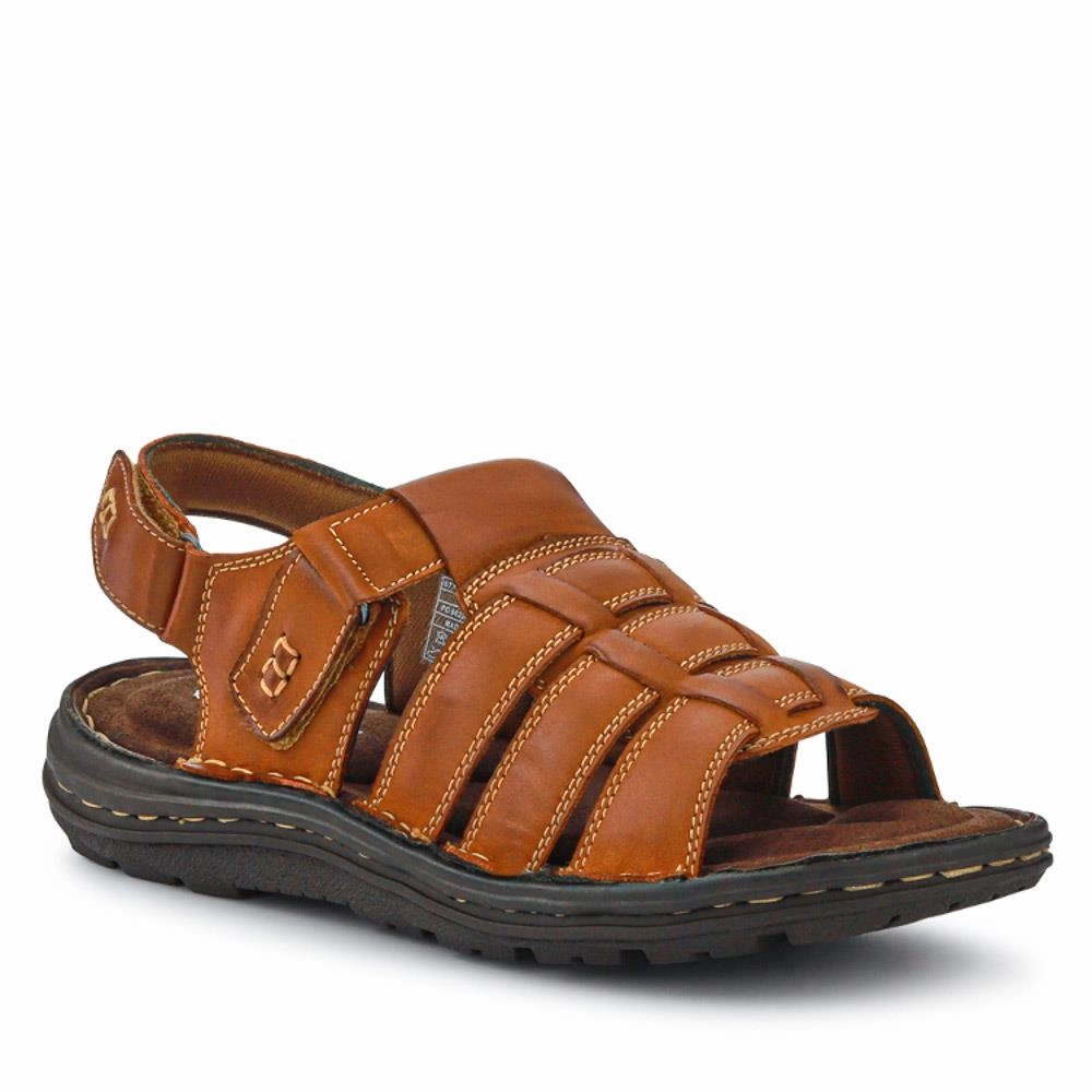 At Maurices Leather Touch-Fasten Sandals - AATRA41003 / 326 947 - Tan
