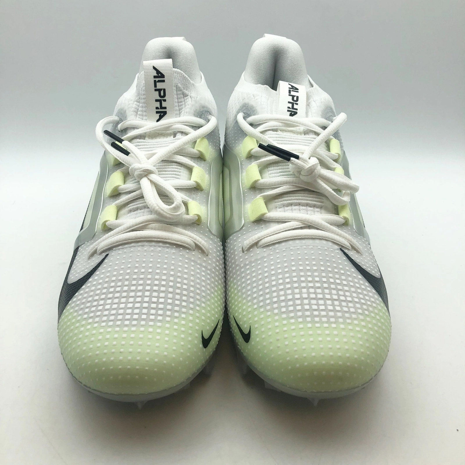 Nike Air Max Prime Shoes Nike Mens Alpha Menace 4 Elite Football Cleats Size 10 White Yellow NWOB