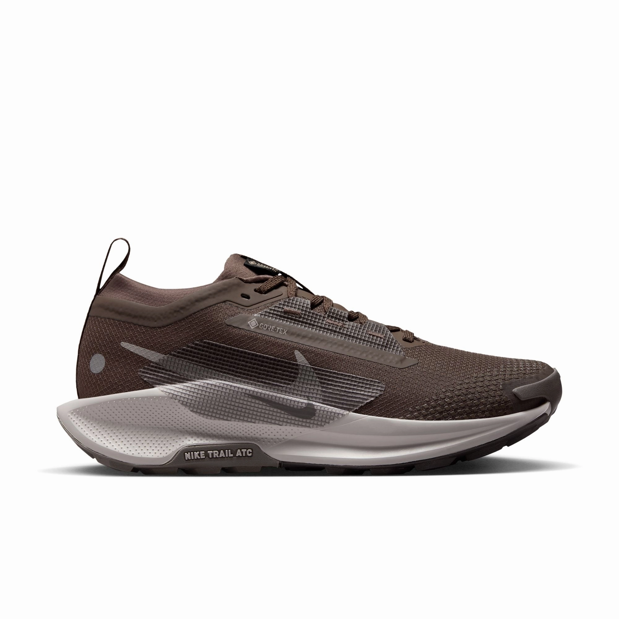 Pacer Future Trail Running Shoes Womens React Pegasus Trail 5 GORE-TEX (012 - Ironstone/College Grey-Velvet Brown)