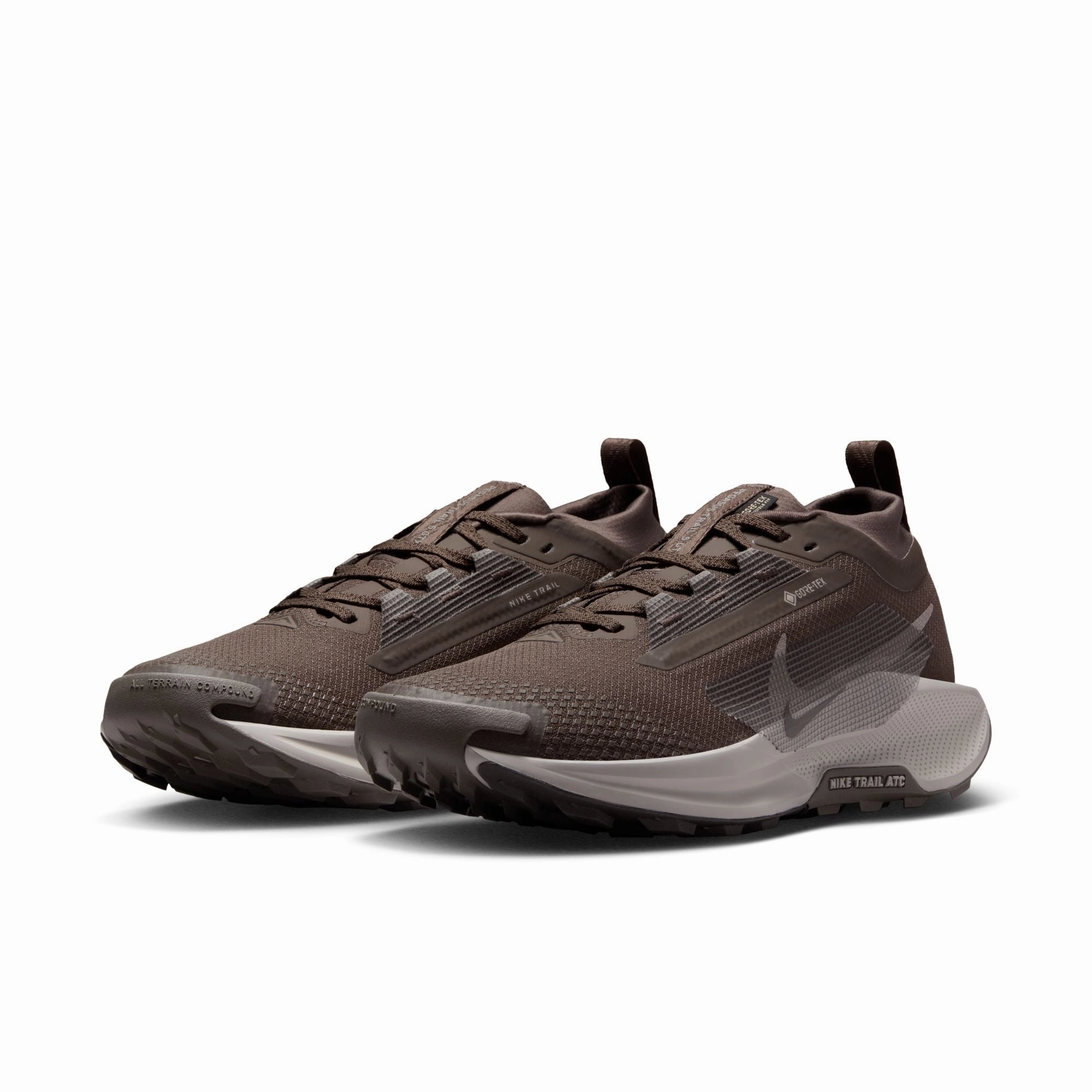 Womens React Pegasus Trail 5 GORE-TEX (012 - Ironstone/College Grey-Velvet Brown) Inexpensive Trail Running Shoes