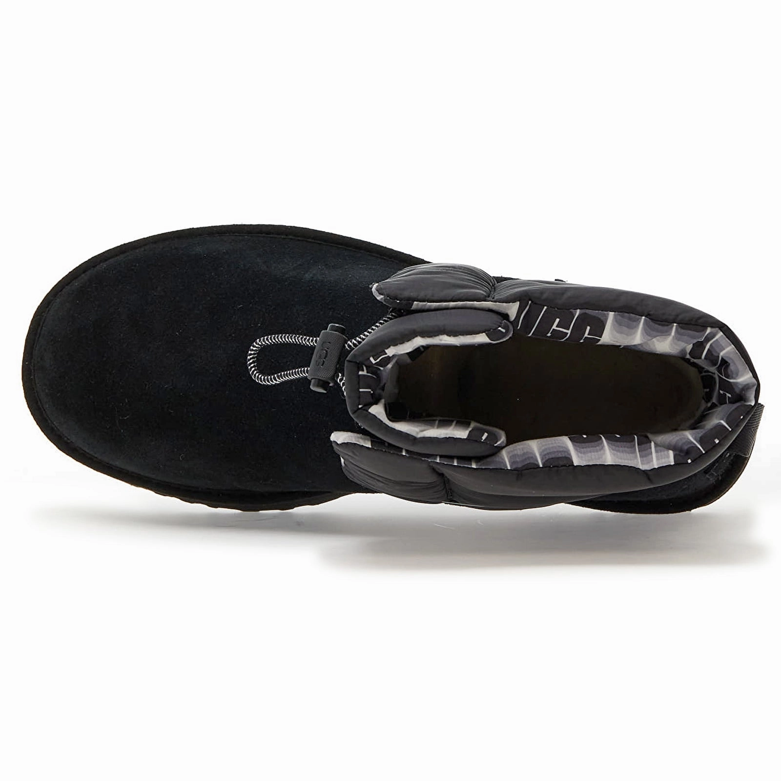 Black Leather Ankle Boot Ugg Classic Maxi Toggle Suede Synthetic Women's Ankle Boots - UK 5 - US 7 Women - EU 38