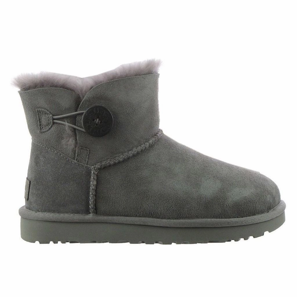 Ugg Mini Bailey Button II Suede Sheepskin Women's Winter Boots Magellan Boots