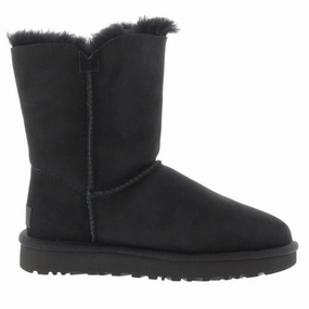 Safety Work Boots Ugg Short Bailey Button II Suede Sheepskin Women's Winter Boots