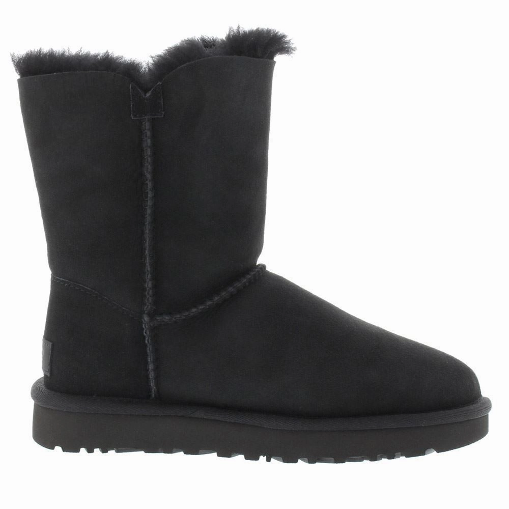 Ugg Short Bailey Button II Suede Sheepskin Women's Winter Boots Cowboy Boots
