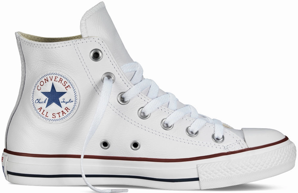 2000 Basketball Shoes Chuck Taylor All Star Hi Top White Leather