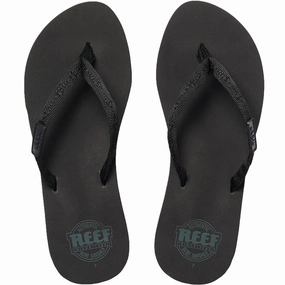 Flip Flops For Skinny Feet Reef Womens Ginger Sandals - Black