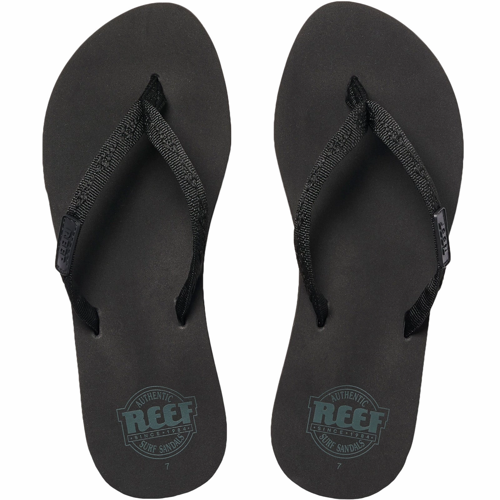 Waves Flip Flops Reef Womens Ginger Sandals - Black