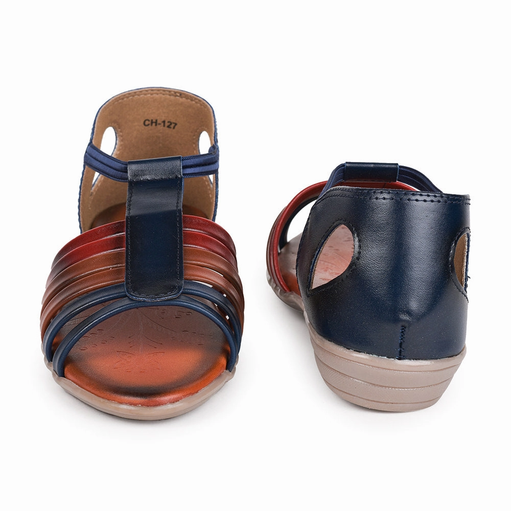 Senorita Casual (Navy Blue) Sandals For Women By Liberty A. Emery Sandals