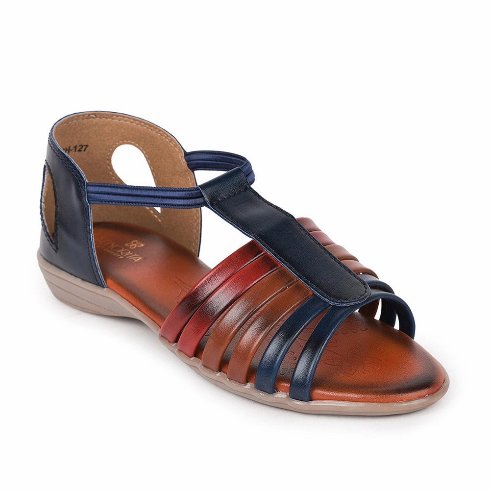 Dressy Orthopedic Sandals Senorita Casual (Navy Blue) Sandals For Women By Liberty