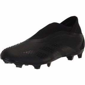 adidas Predator Accuracy.3 LL Laceless Firm Ground Soccer Cleats (Core Black/Core Black) Soccer Cleats World Cup 2014