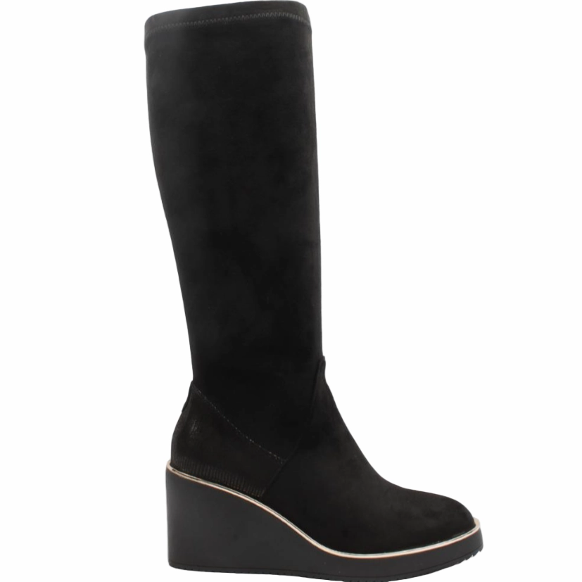 Wide Calf Knee High Boots With Heel Kate Appleby Womens Boot Derby Schwarz