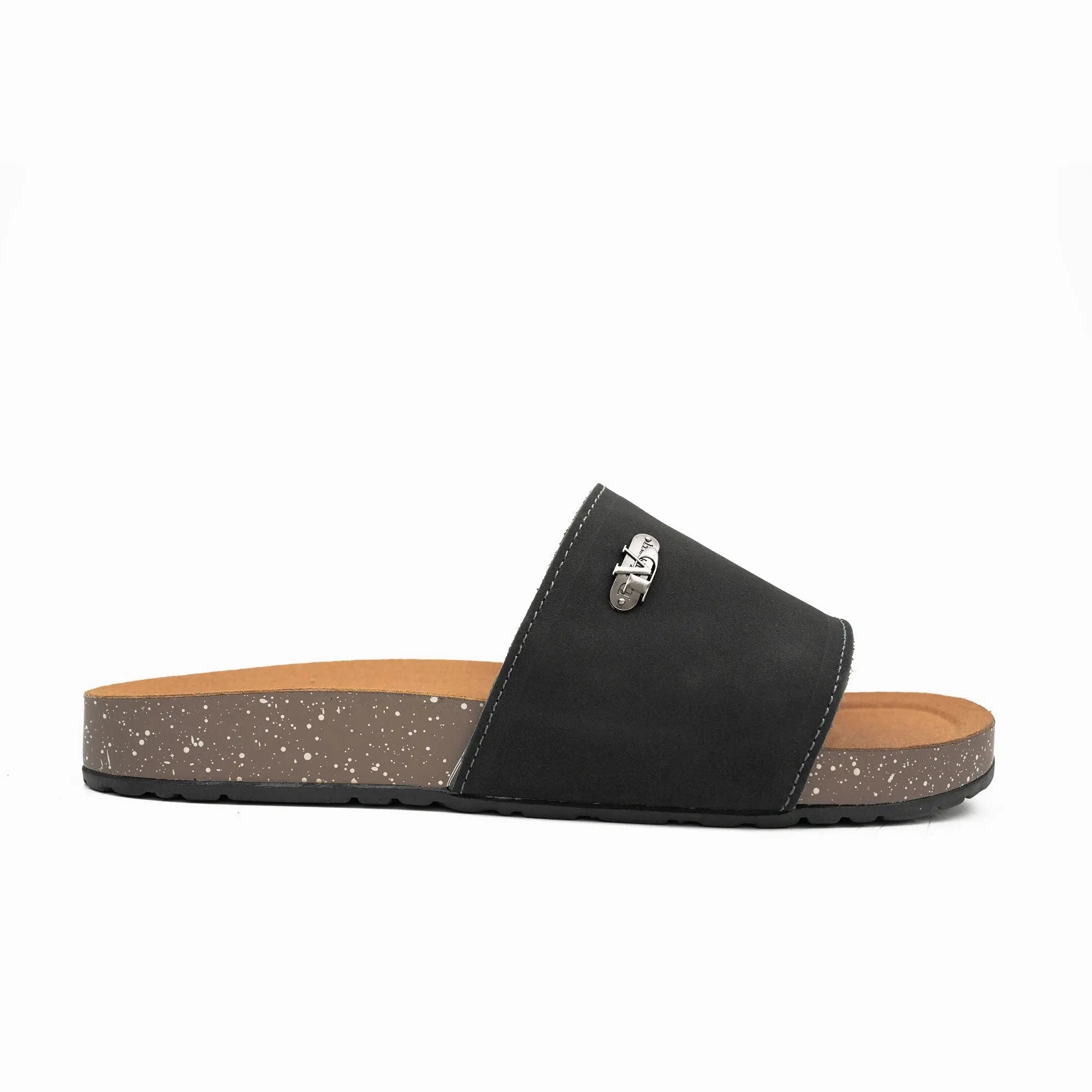 Black Single - Strap Slide Sandals Comfy Walk Sandals