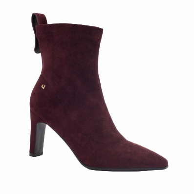 Una Healy Womens Boot Only Yesterday Cranberry Perforated Ankle Boots