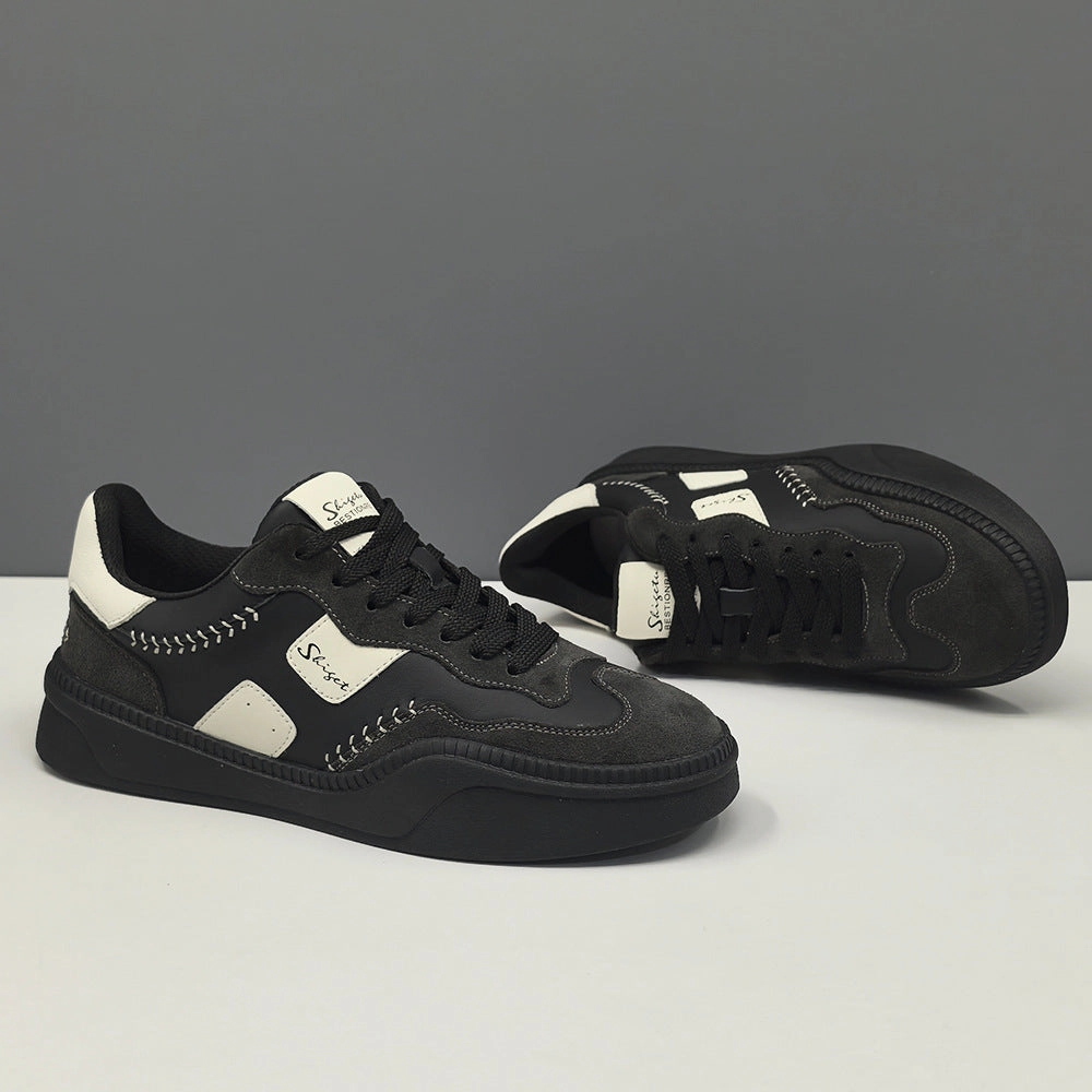 Men Fashion Quilted Leather Soft Casual Training Sneakers Adidas Training Shoes