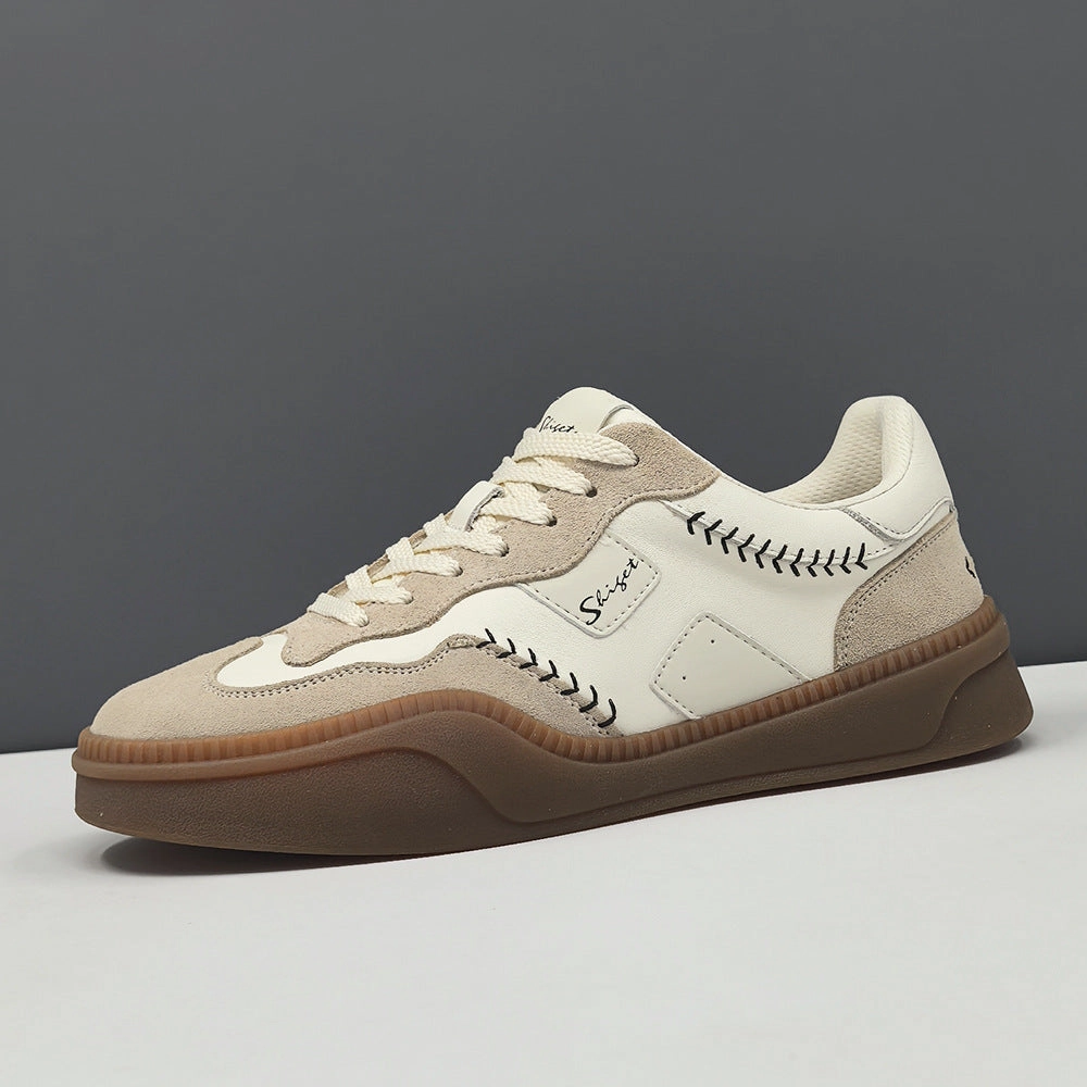 Best Shoes For Glute Training Men Fashion Quilted Leather Soft Casual Training Sneakers