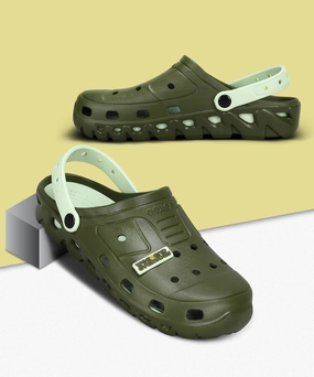 Tao Sandals Men's Slip-on Pastel Green Sandals for Men | Comfortable Sole & Durable