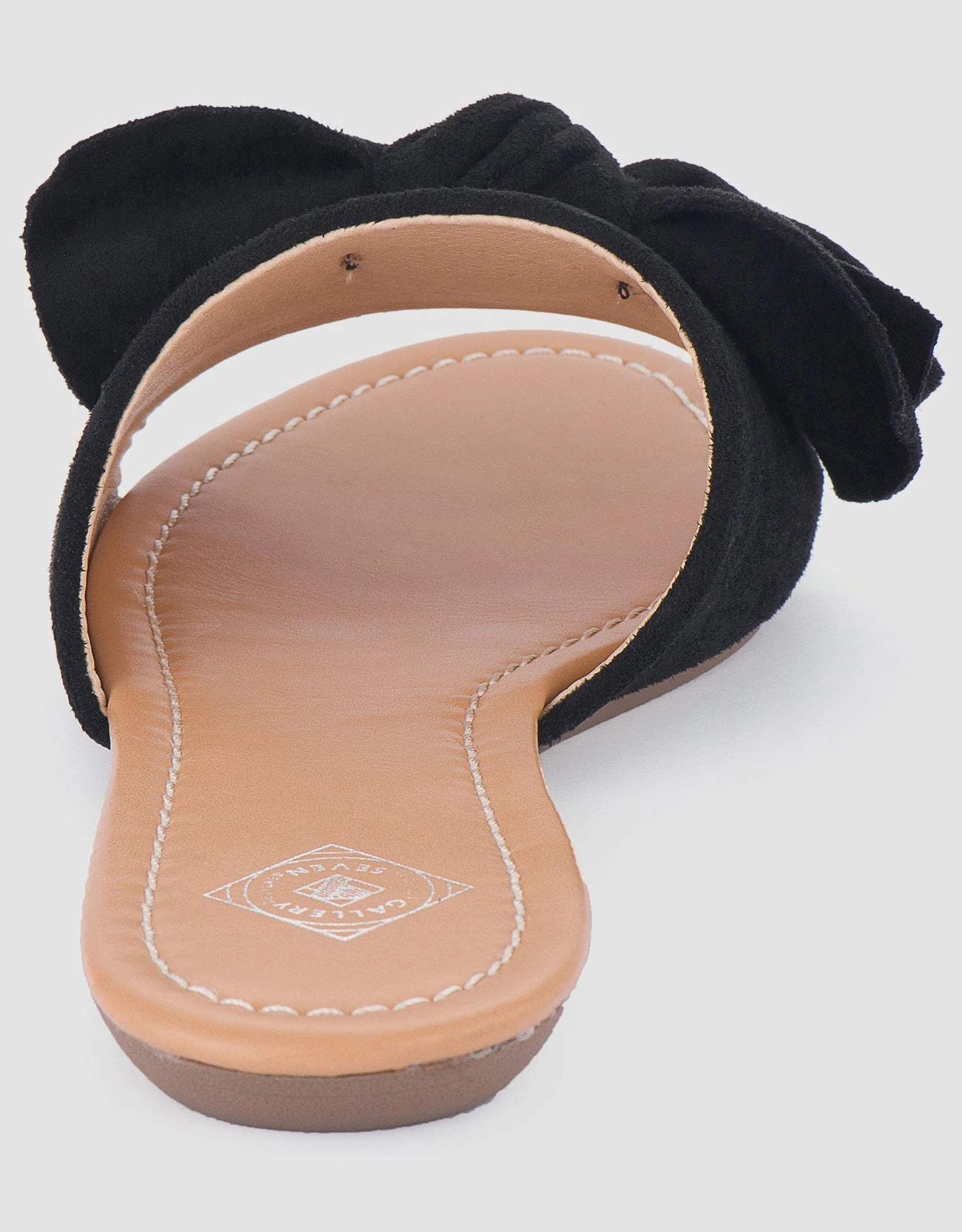 Ergo Flip Flops Women's Suede Bow Slide Sandals