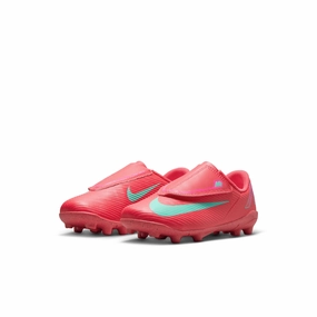 Soccer Cleats Shoes Nike Jr. Mercurial Vapor 16 Club Velcro Ember Glow Red