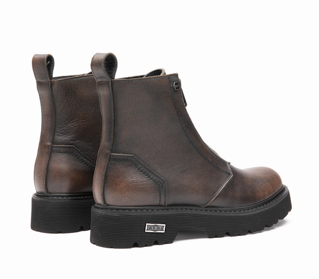 SLASH 4551 3 Inch Heel Combat Boots