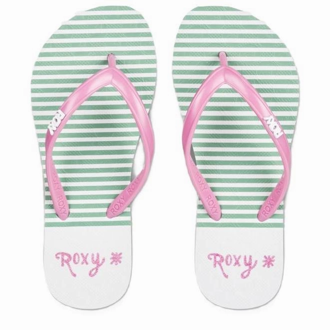 Best Flip Flops Roxy Kids Viva Stamp II Flip Flops