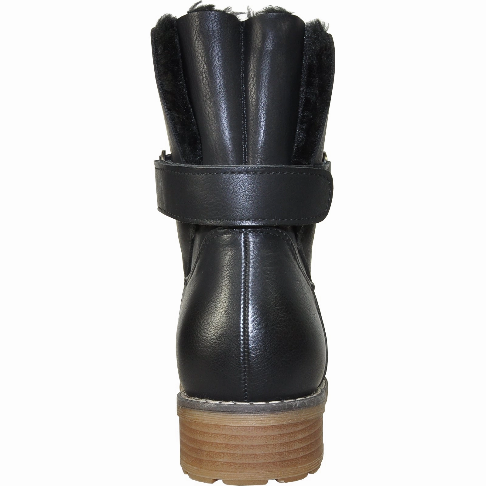 VANGELO Women Water Proof Boot HF9536 Ankle Winter Fur Casual Boot Black Loren Ankle Boots