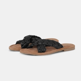 Vera Leather Sandal - Black Fuji Flip Flops