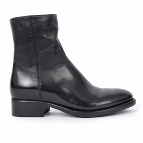 ISABEL 90002<br>Black Ankle Boots Slim Ankle Boots