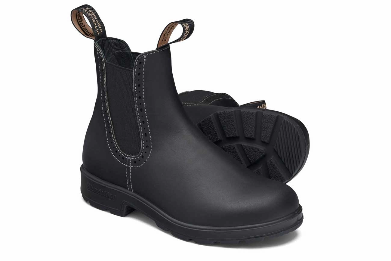 Mirren Heeled Ankle Boots In Croc Mix Blundstone #1448 Black