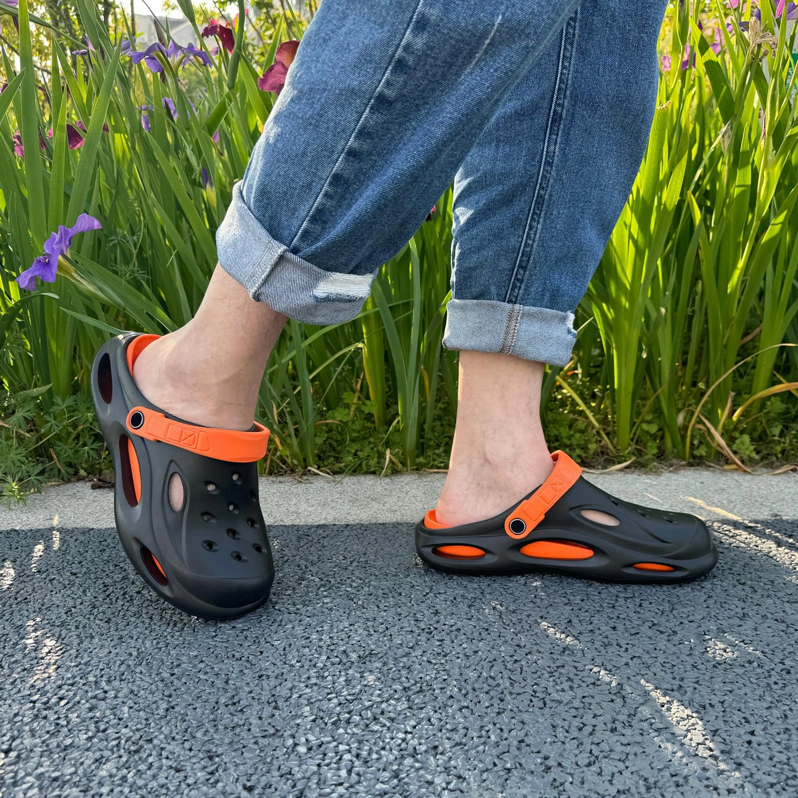 Good Shoes For Walking VONMAY Men's Clogs Removable Thick Insoles EVA Clog Non-slip Sandals Lghtweight Outdoor Beach Slippers