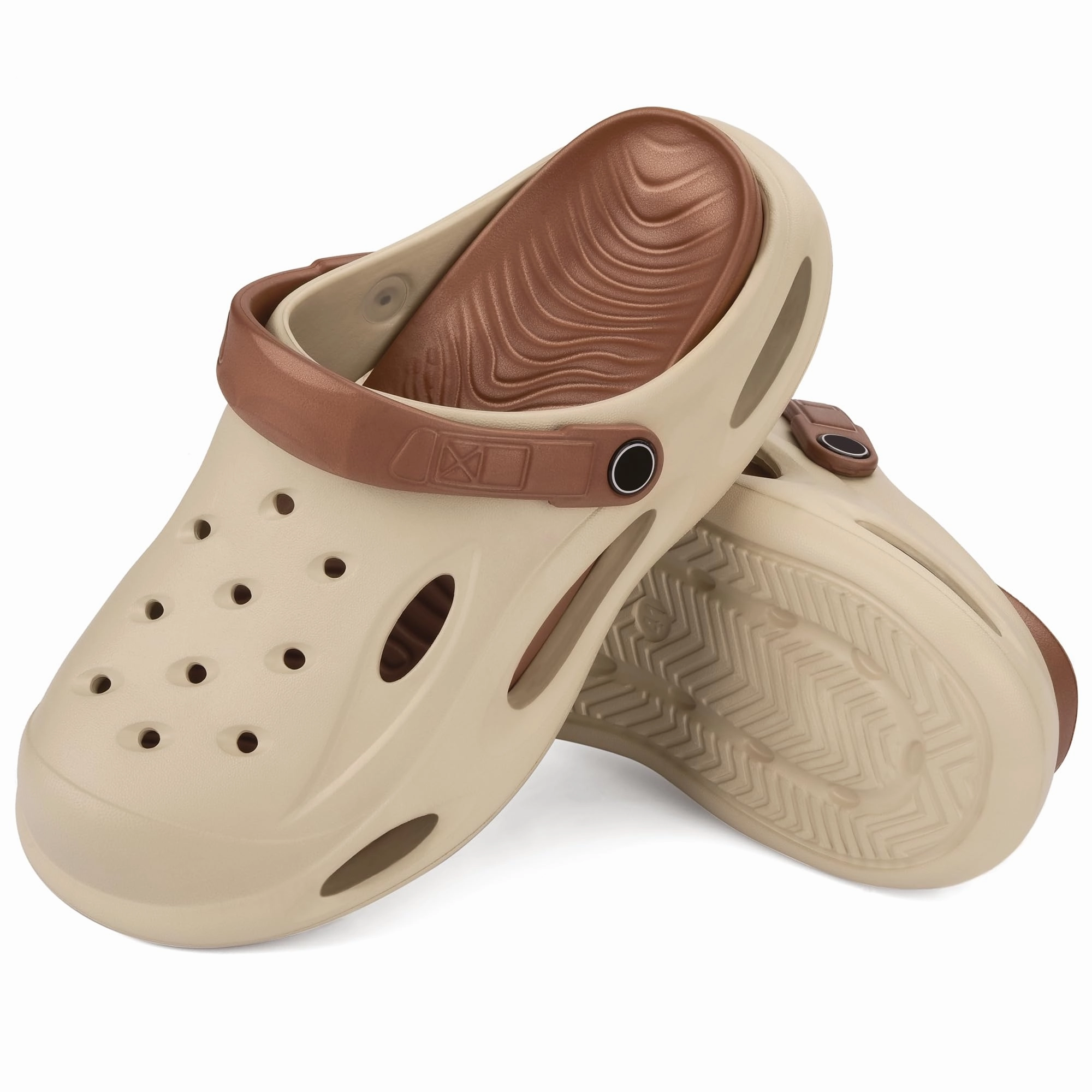 VONMAY Men's Clogs Removable Thick Insoles EVA Clog Non-slip Sandals Lghtweight Outdoor Beach Slippers Were Made For Walking Trail Walking