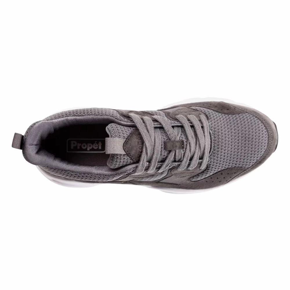 Walking Arthritis Shoes Propet Stability Stratum Grey Sneaker (Men's)