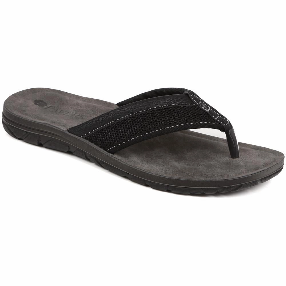 Toe-Post Flat Sandals - INB39079 / 325 418 - Black Sandals Negril Map