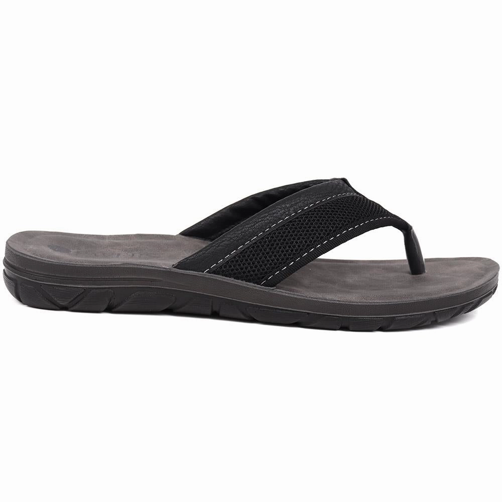 Sandals Royal Bahamian Prices Toe-Post Flat Sandals - INB39079 / 325 418 - Black