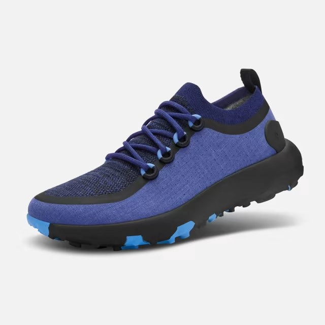 Allbirds Trail Runners SWT - Hazy Cobalt (Ultramarine Sole) Trail Running Shoe That Drain Well