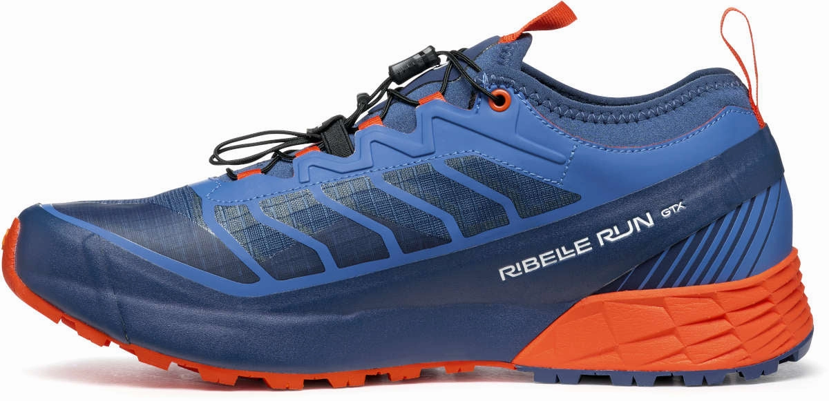 Scarpa Ribelle Run GORE-TEX Mens Trail Running Shoes - Blue Best Waterproof Trail Walking Shoes