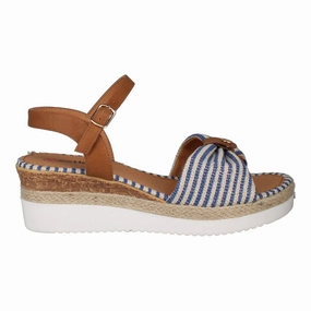 Westland 591401 Espi 01 Ladies Blue Combi Vegan Buckle Sandals Sandals Handmade Authentic Heels Open Toe Bogolan Mudcloth